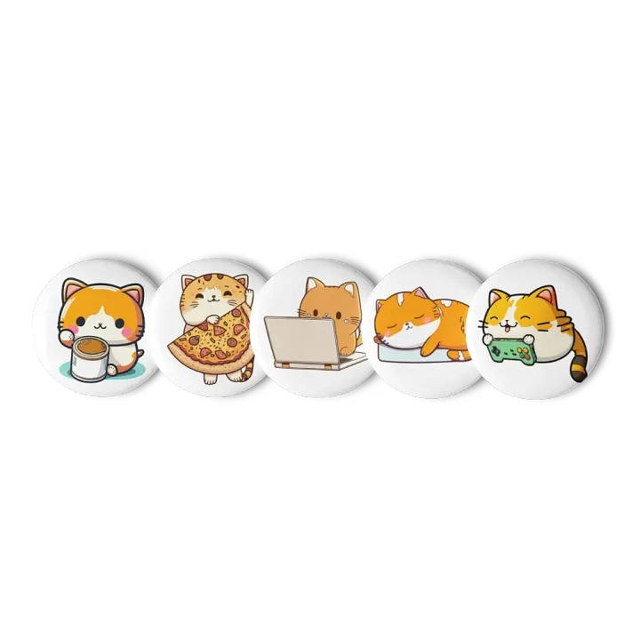 Adorable Cat Pin Button Set product image (1)