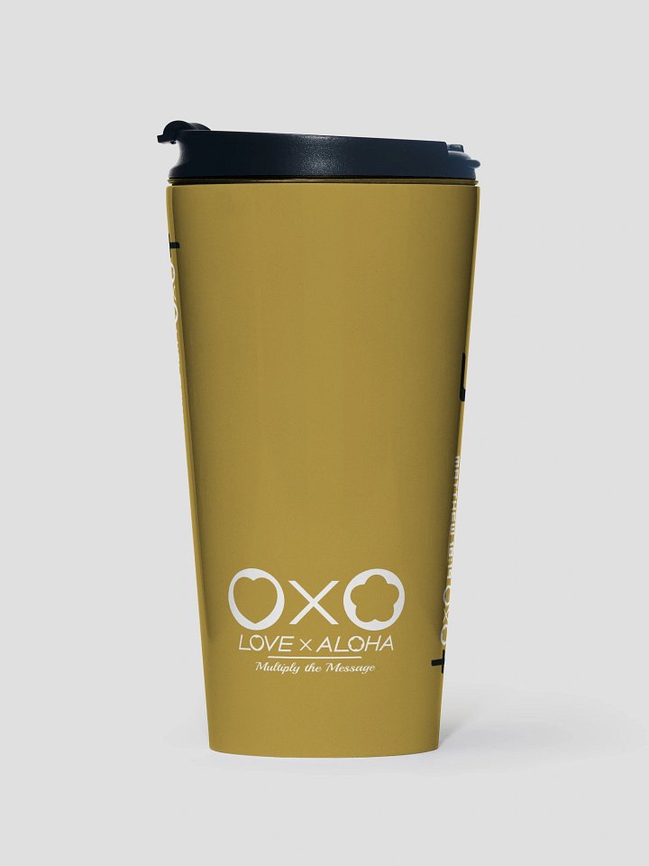 LXA PrayStation Travel Mug - LXA Gold | Love X Aloha - Faith Collection | Premium Christian Merch product image (1)
