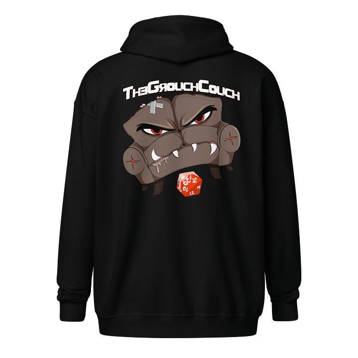 Grouch Couch Zip Hoodie – Critical Comfort Mode product image (2)