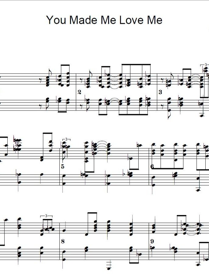 You made me love you - Piano sheet music product image (1)