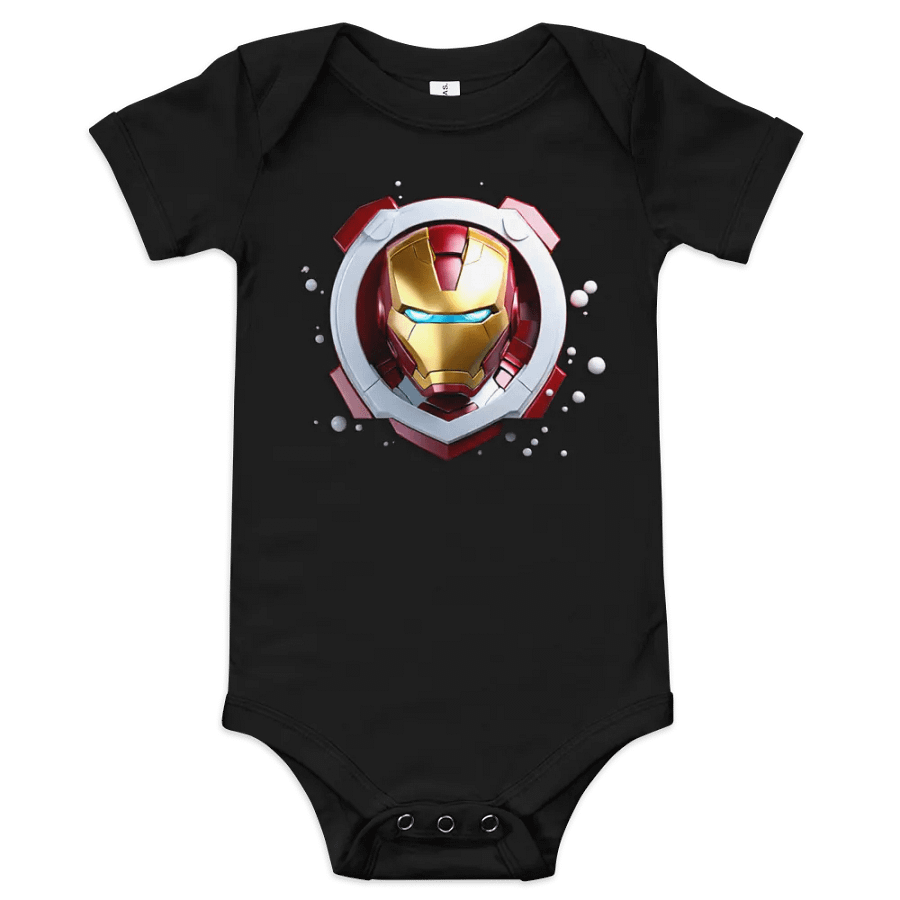 Kids Ironman Baby Short Sleeve One Piece product image (4)