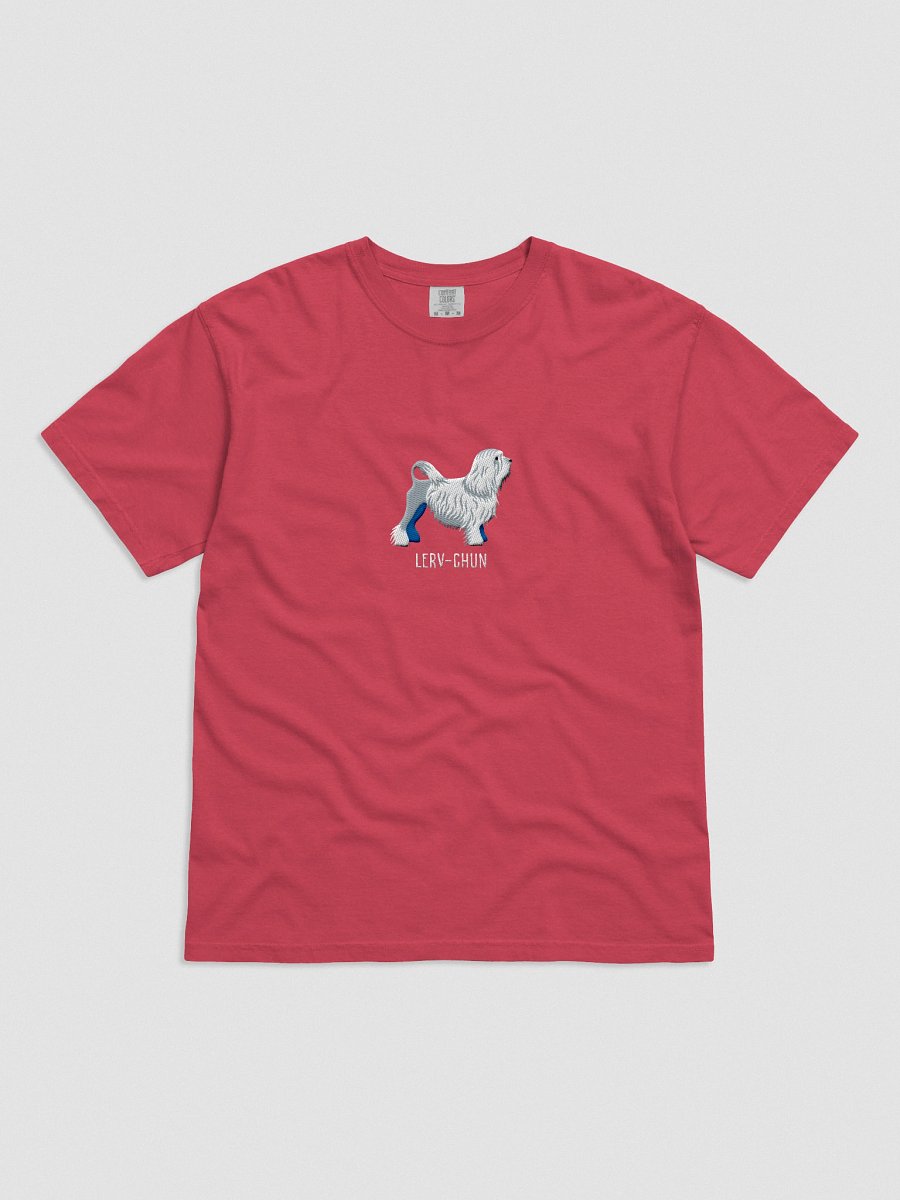 Lerv-Chun T-Shirt(Embroidered) of a Lowchen(White) product image (51)
