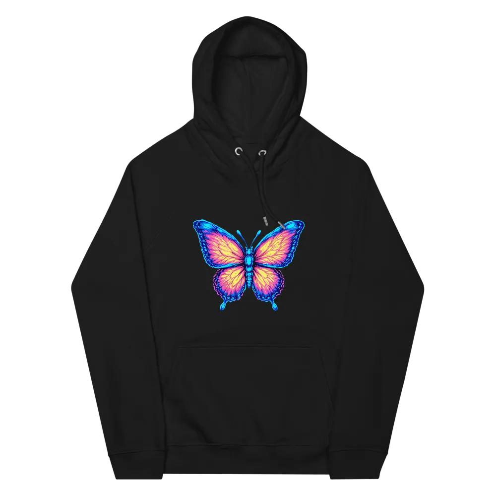 [Astral Butterfly] Unisex Eco Raglan Hoodie product image (4)