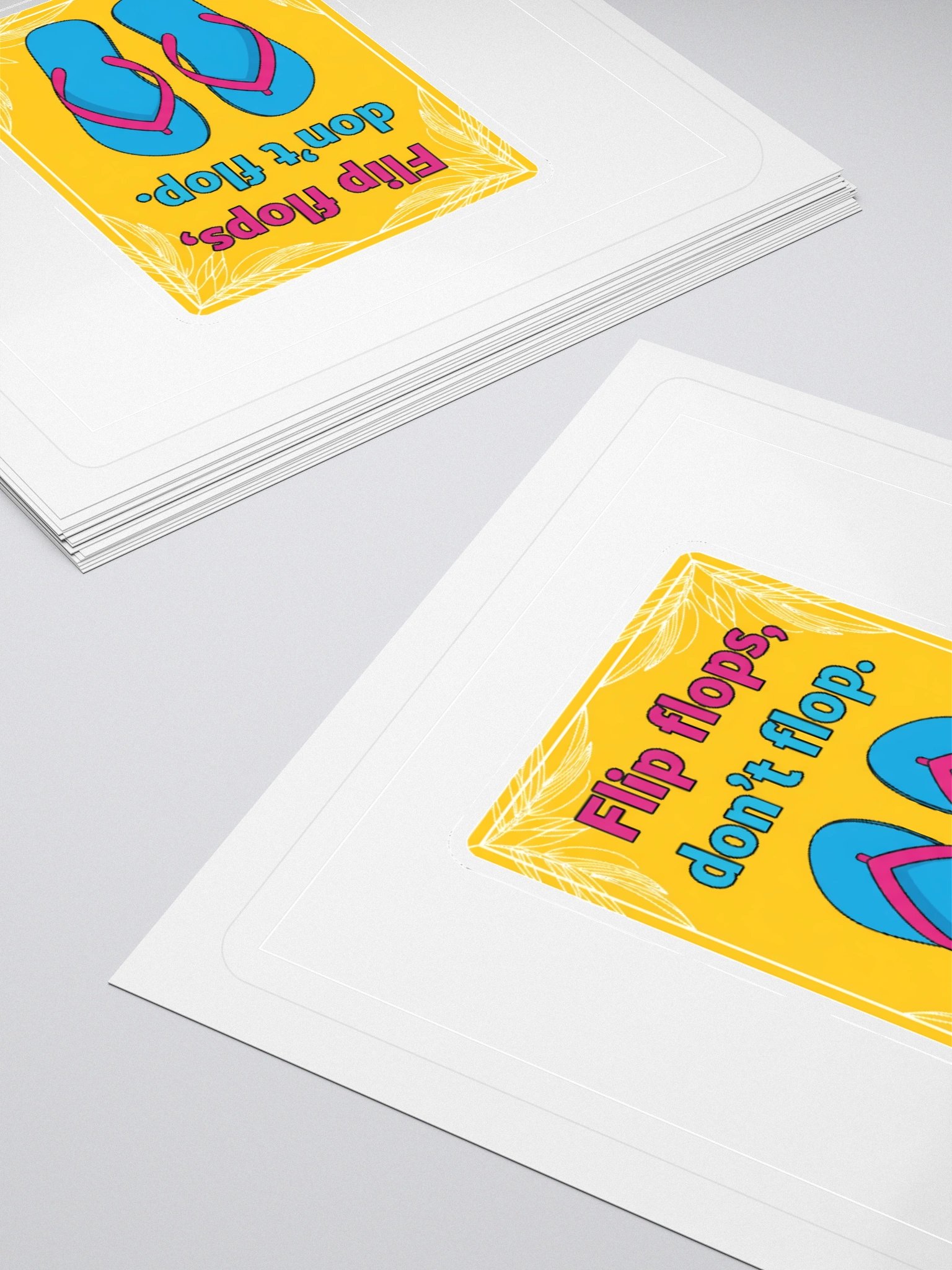 Sassy Flip-Flops Kiss Cut Stickers product image (13)