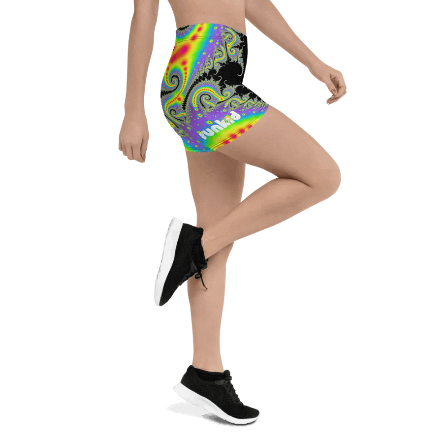 Fractal Bike Shorts - Fluorescent Nebula product image (12)