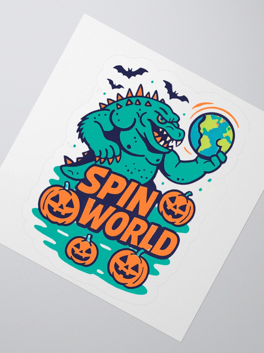 Halloween Monster Spins the World Sticker product image (5)