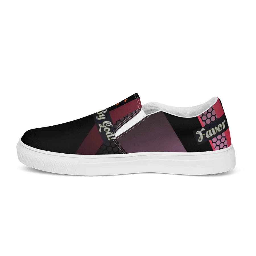 BBG Diamond Cross Black and Purple Men's Slip Ons product image (10)