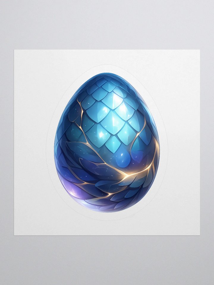 Blue Dragon Egg - Sticker product image (2)