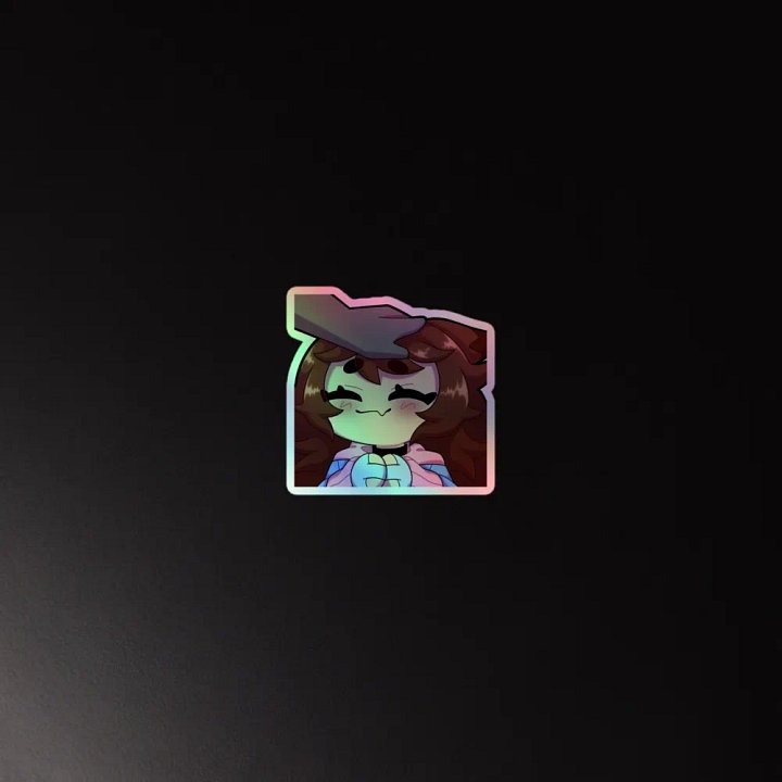 Wolfy Head Pats Holo Sticker product image (2)