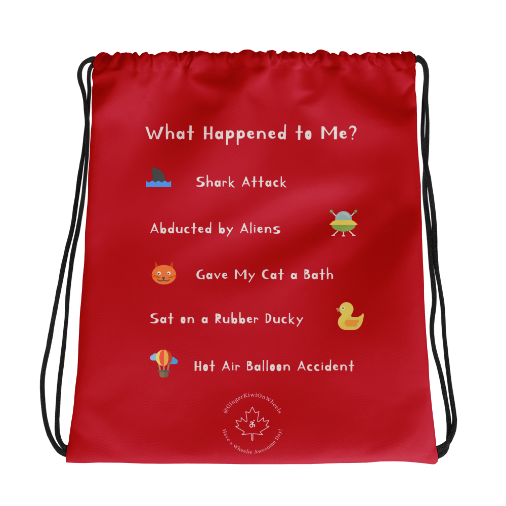 WHAT HAPPENED TO ME ? (2025 Edition): String Backpack, TiLite Red Pepper product image (1)
