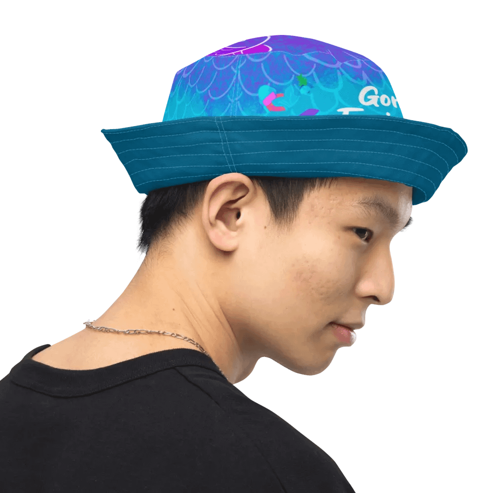 Gone Fwishing - white All over print bucket hat product image (5)
