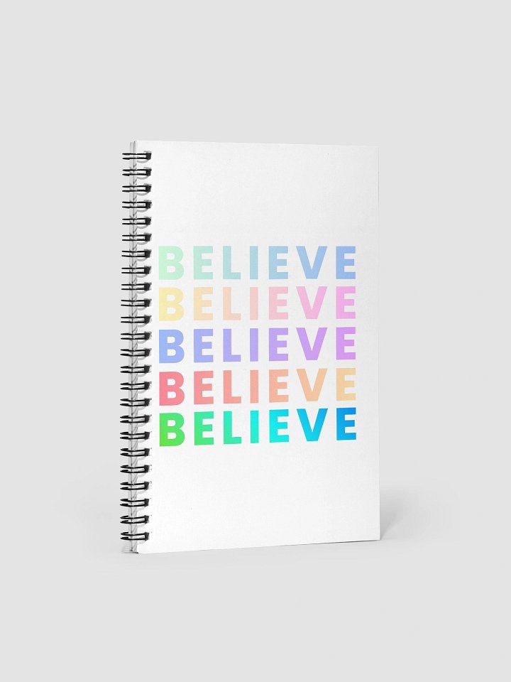 Vibrant Believe Spiral Notebook product image (1)