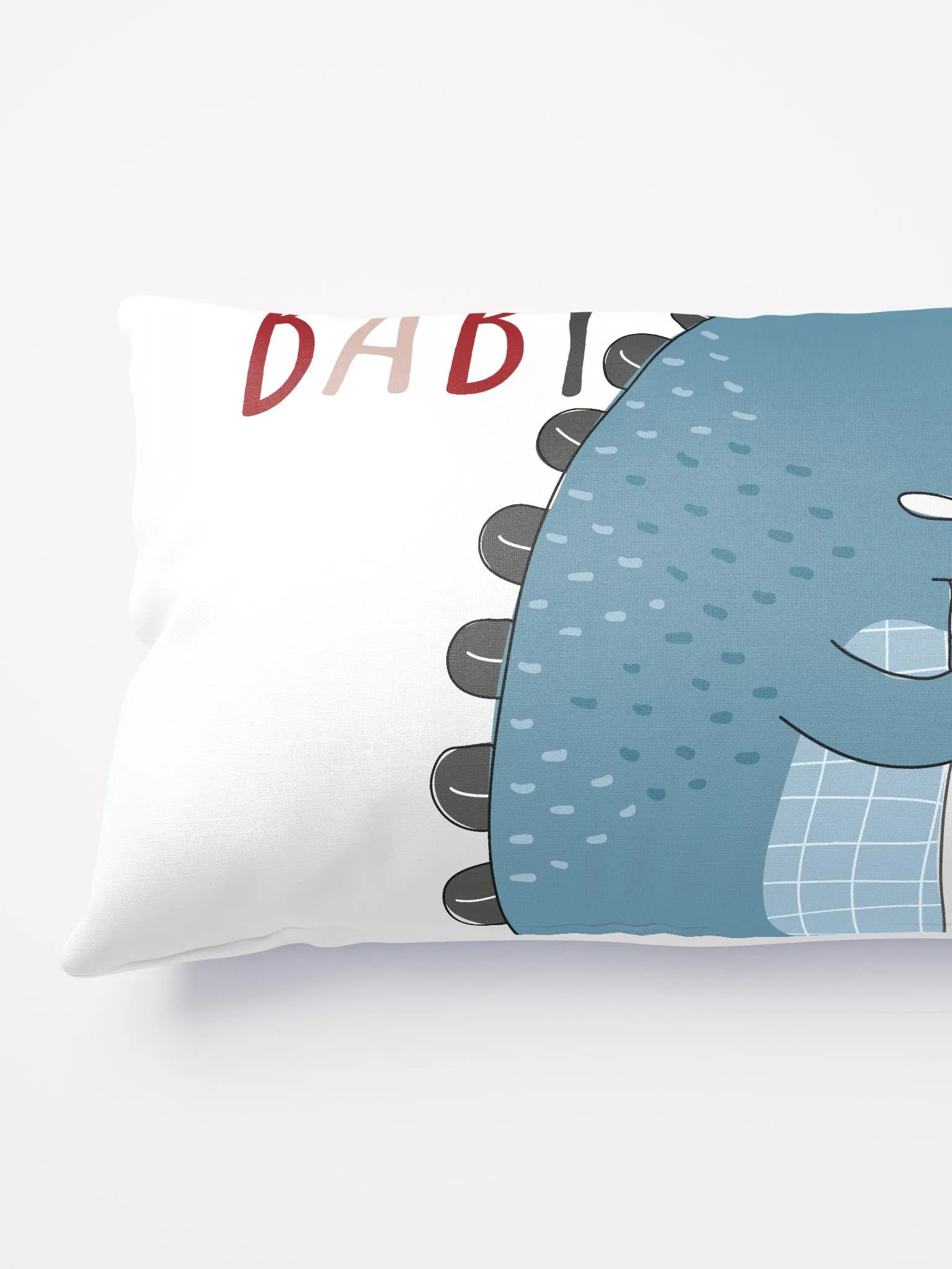 Welcome baby Blue dino nursery pillow product image (8)