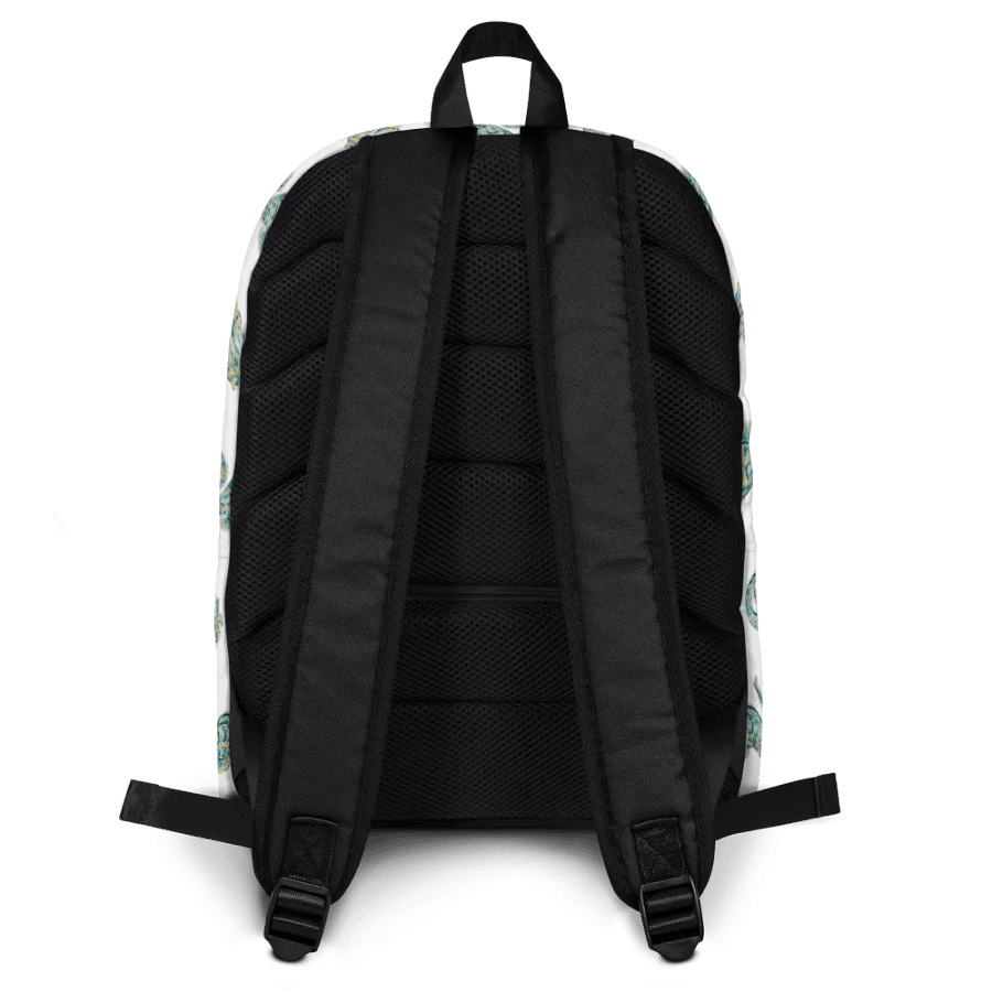 🧜‍♀️ Seahorse Shuffle Backpack | Coastal Charm | by MONIQUE FAELLA DESIGNS™ 🌊| White Background product image (2)