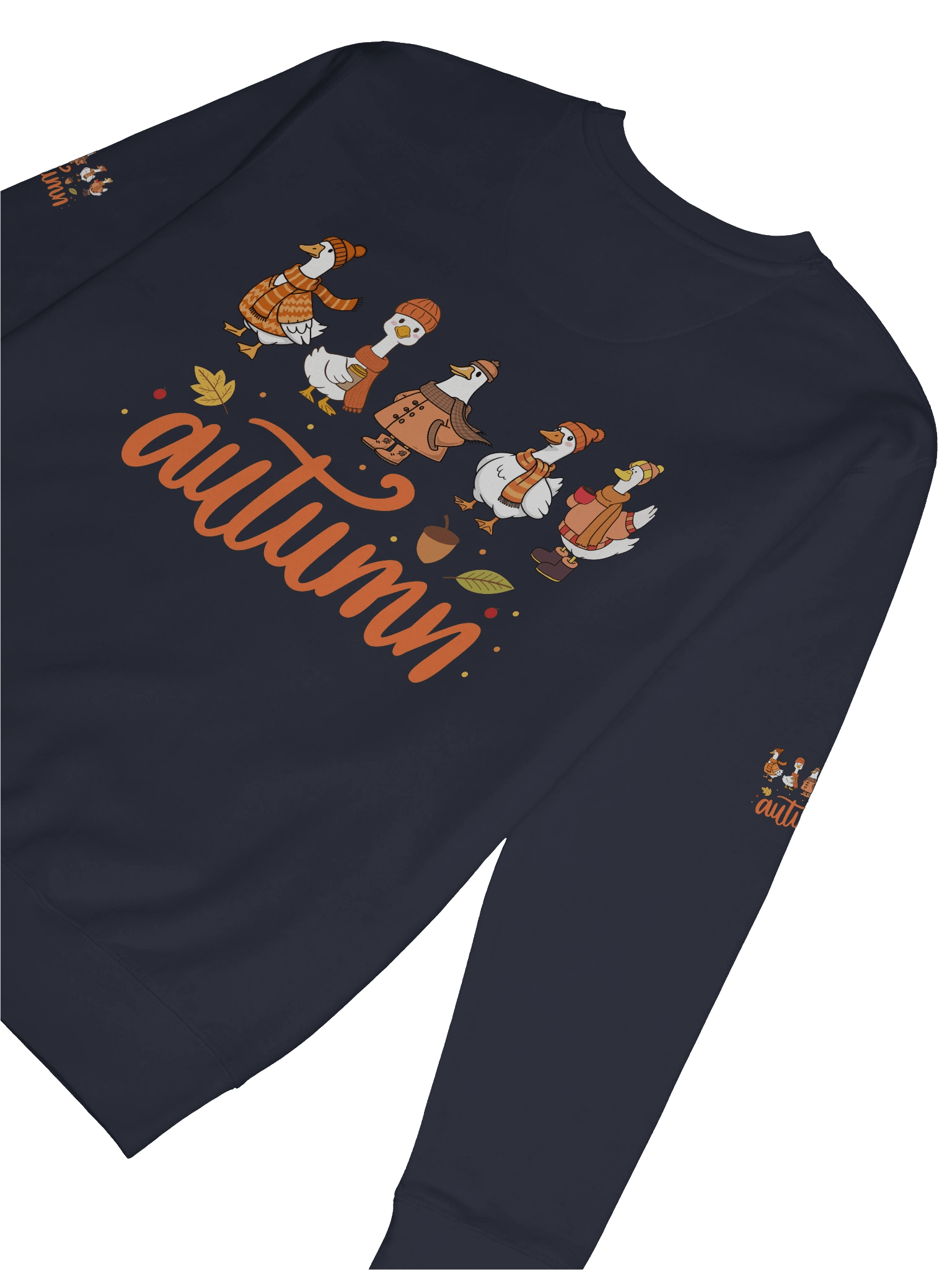 Cozy Autumn Duck's Typography Sweatshirt product image (83)