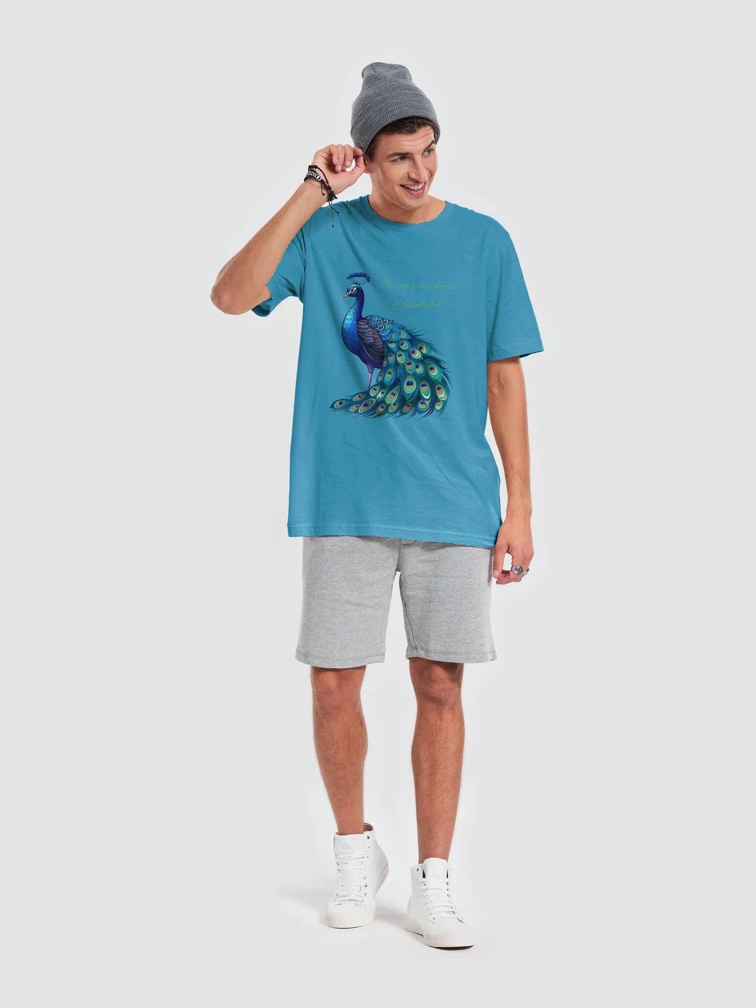 Beautiful Peacock Vibes T-Shirt product image (5)