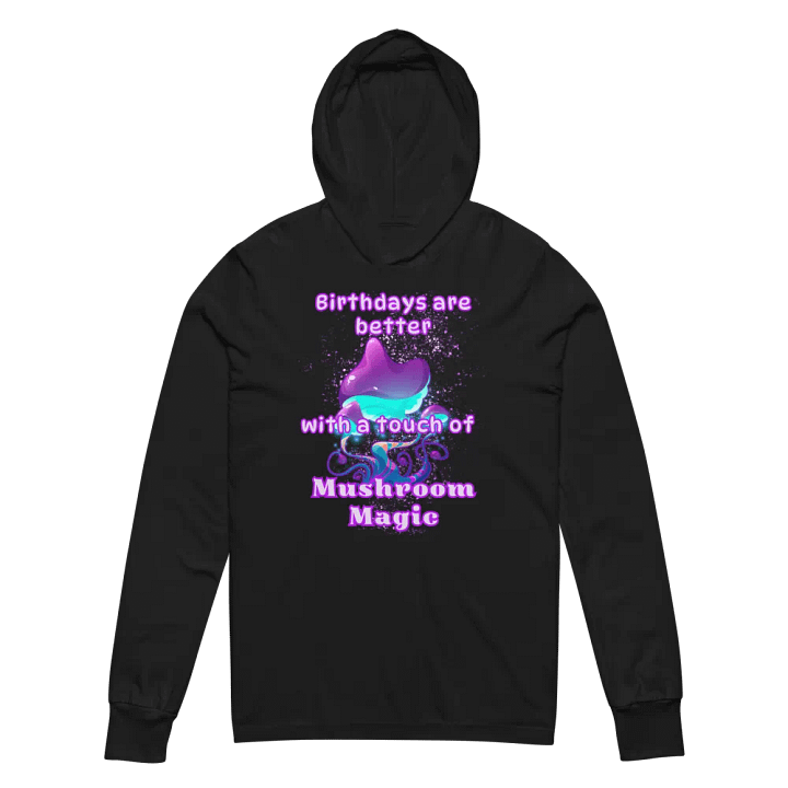 Mushroom magic Birthday hooded tee product image (2)