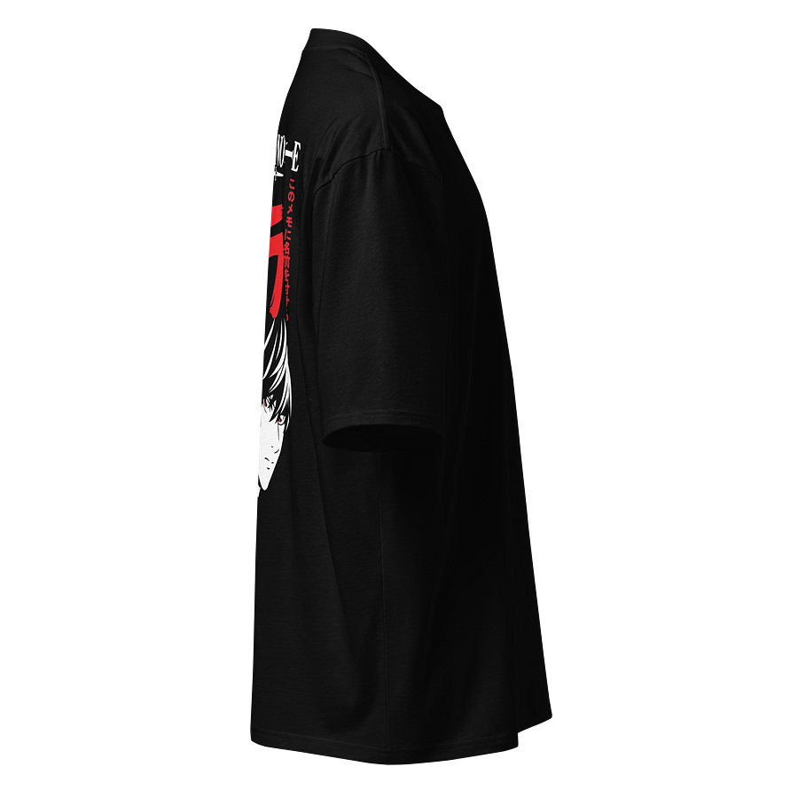 Death Note Anime L Symbol & Light Yagami Graphic Oversized Tee product image (4)