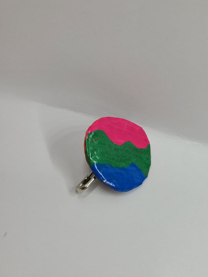 polysexual pride bottle cap pin product image (2)