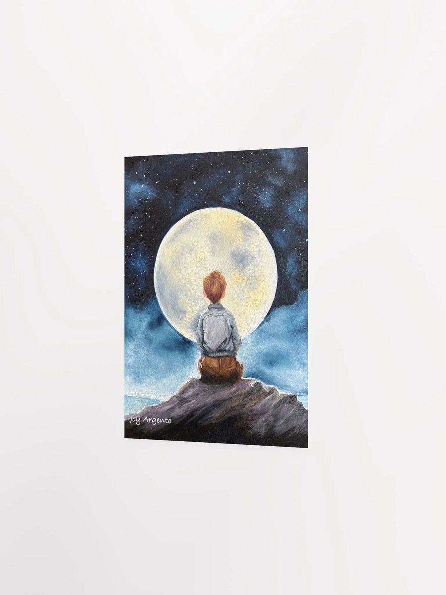 Boy and the Moon Print product image (2)