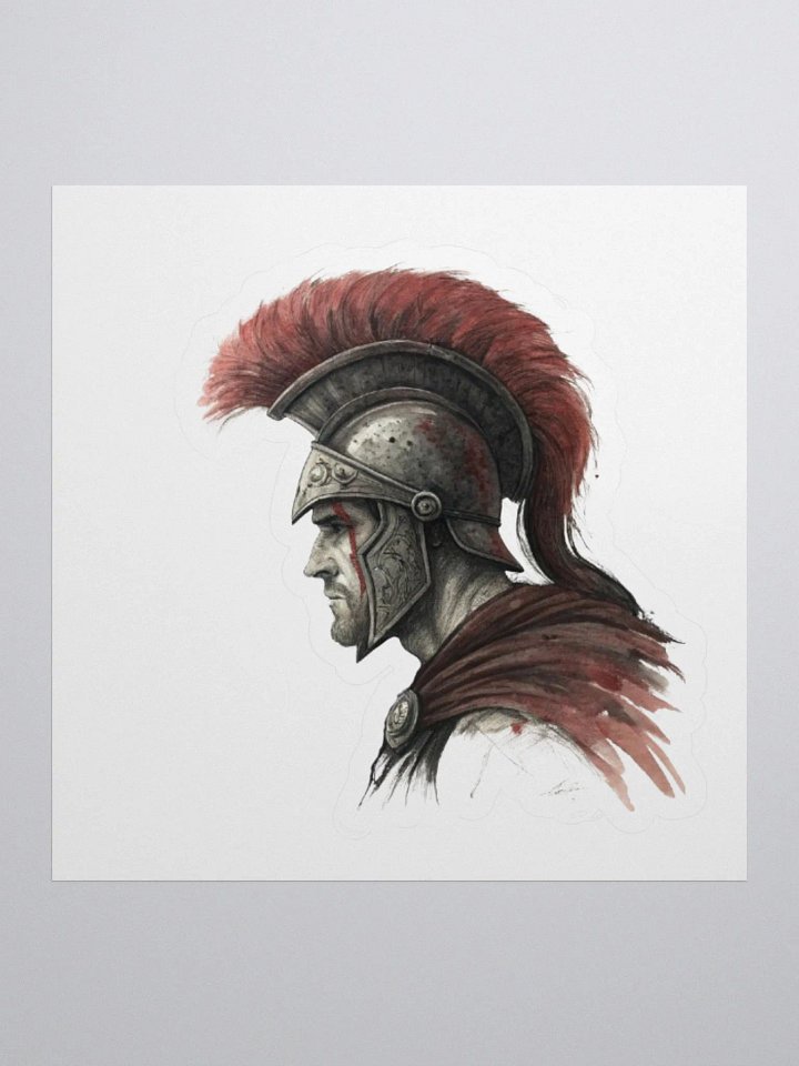 Ancient Warrior Helmet Kiss Cut Stickers product image (1)