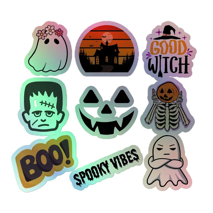 Holographic Halloween Sticker Pack product image (1)