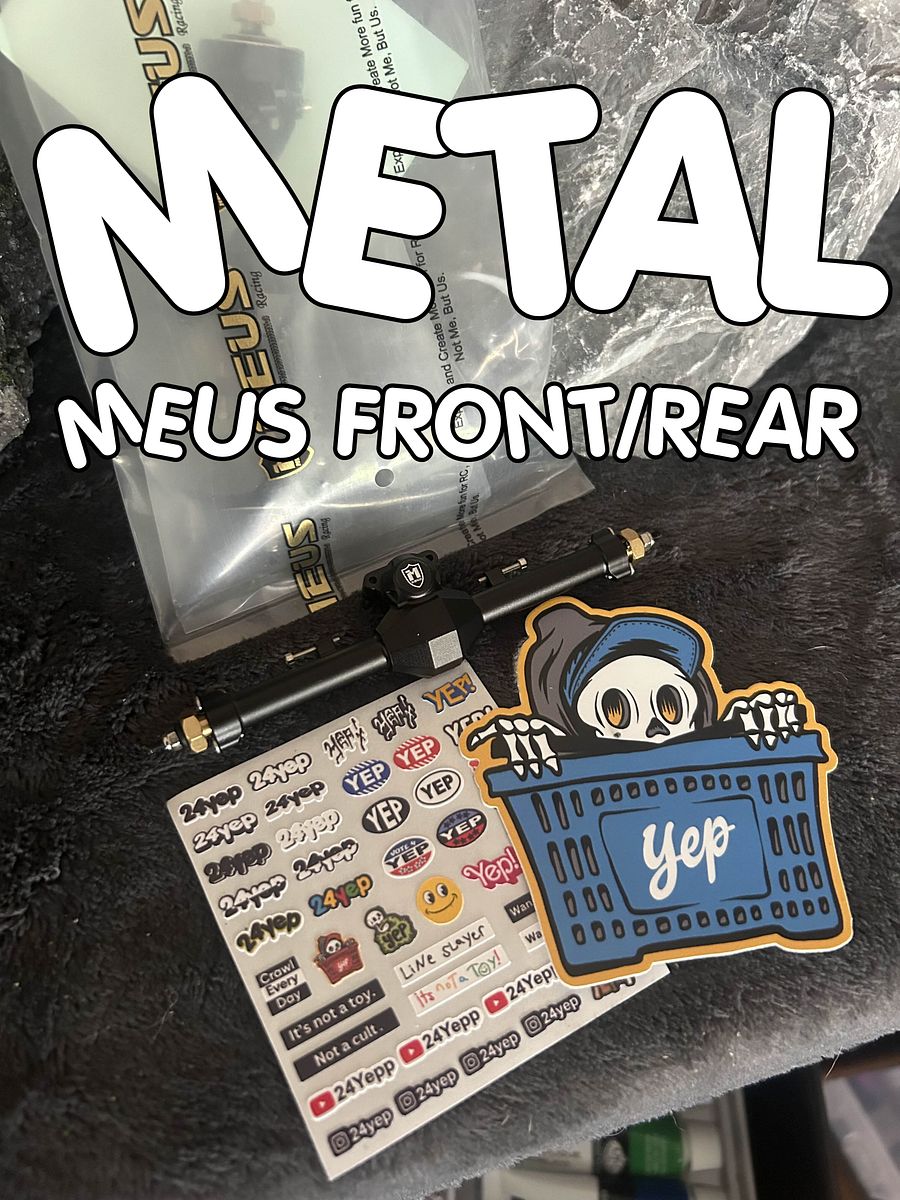 MEUS Racing SCX24 AXLES (Black/Metal) product image (1)