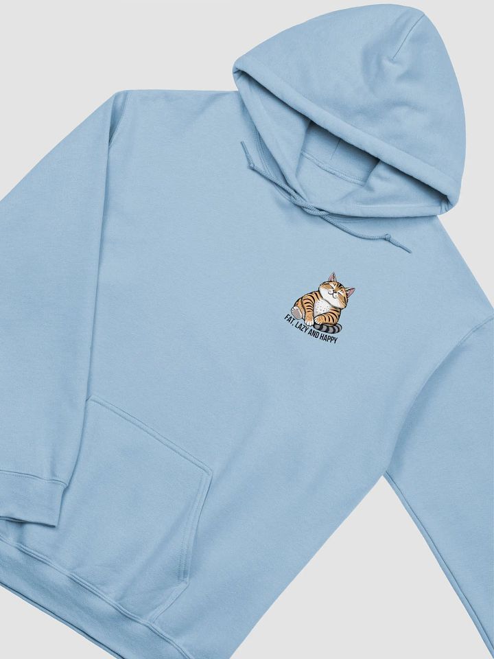 fat, lazy and happy hoodie product image (5)