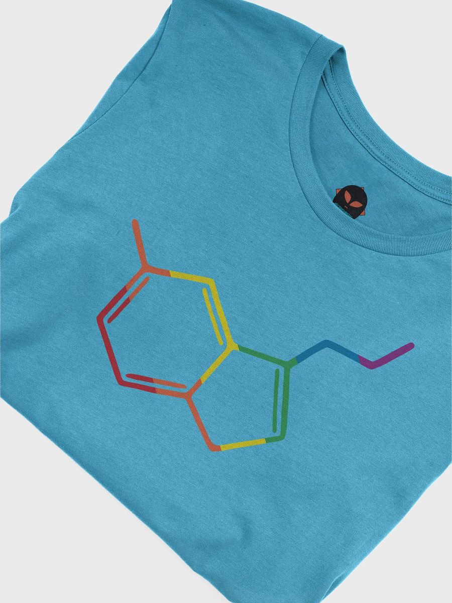 rainbow seratonin molecule shirt product image (2)