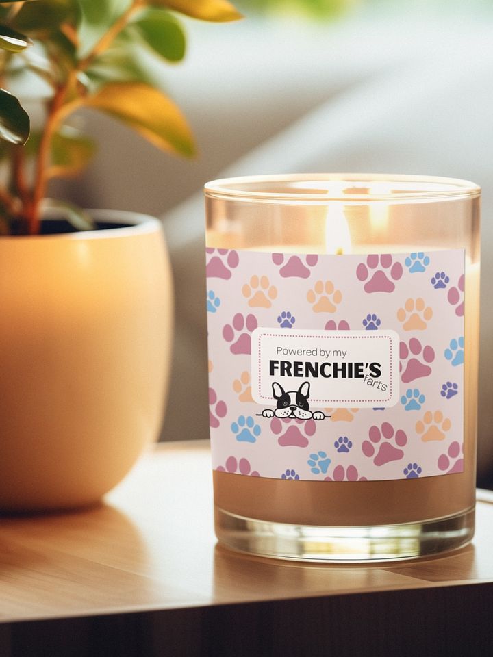 Happy Mother's Day To A French Bulldog Mom: Unscented Soy Candle - Powered By My Frenchie's Farts product image (1)