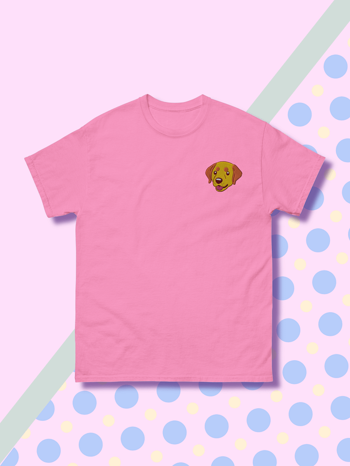 Happy Labrador Retriever Dog Embroidered T-Shirt product image (1)