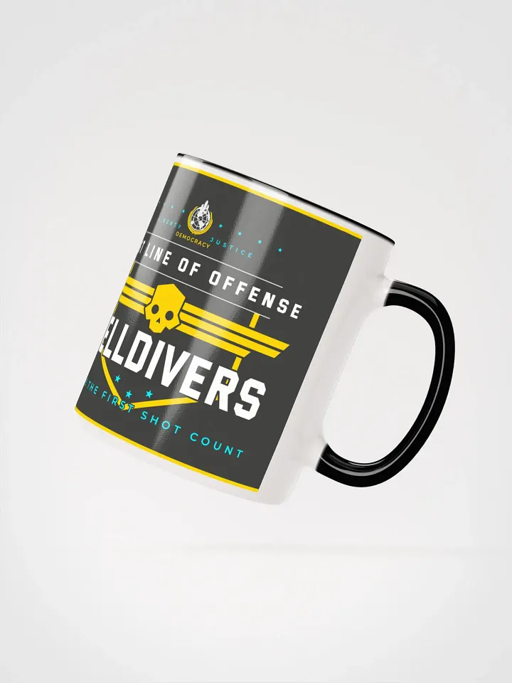 Helldivers 2 Mug | Iconic Motto Crest Design in Vintage Style product image (6)
