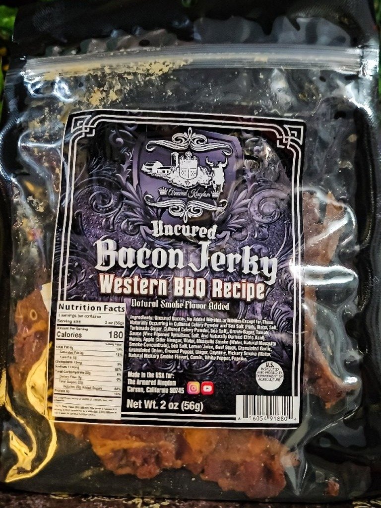 The Armored Kingdom Western BBQ Recipe Bacon Jerky product image (2)