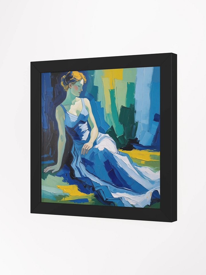 Serene Blue Dress Framed Poster product image (7)