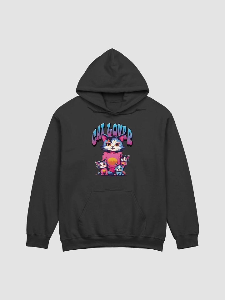 Cat Lover Funny Gildan Classic Hoodie - Cute and Colorful Mom Cat and Kittens Design - Perfect Gift for Cat Enthusiasts product image (1)