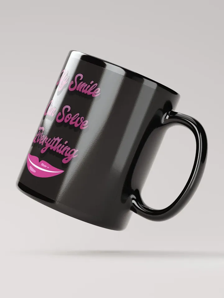 My Smile Can Solve Everything Black Mug product image (3)