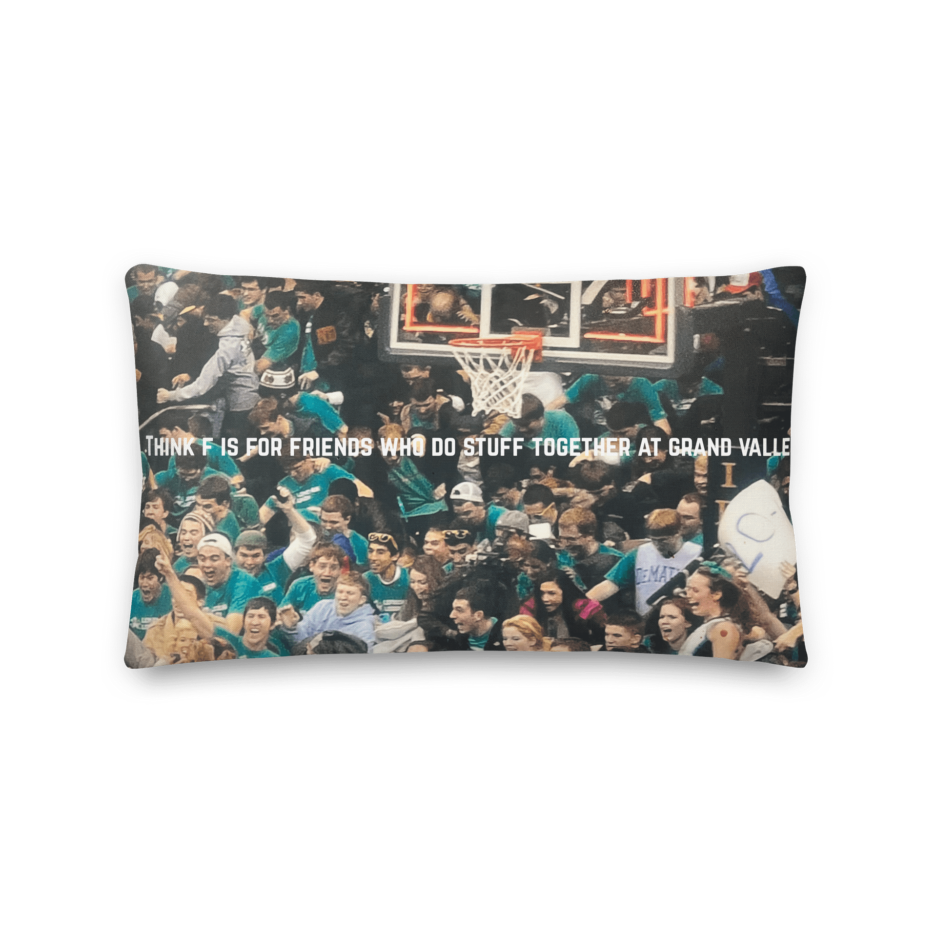 f is for friends who do stuff together at grand valley premium pillow product image (5)