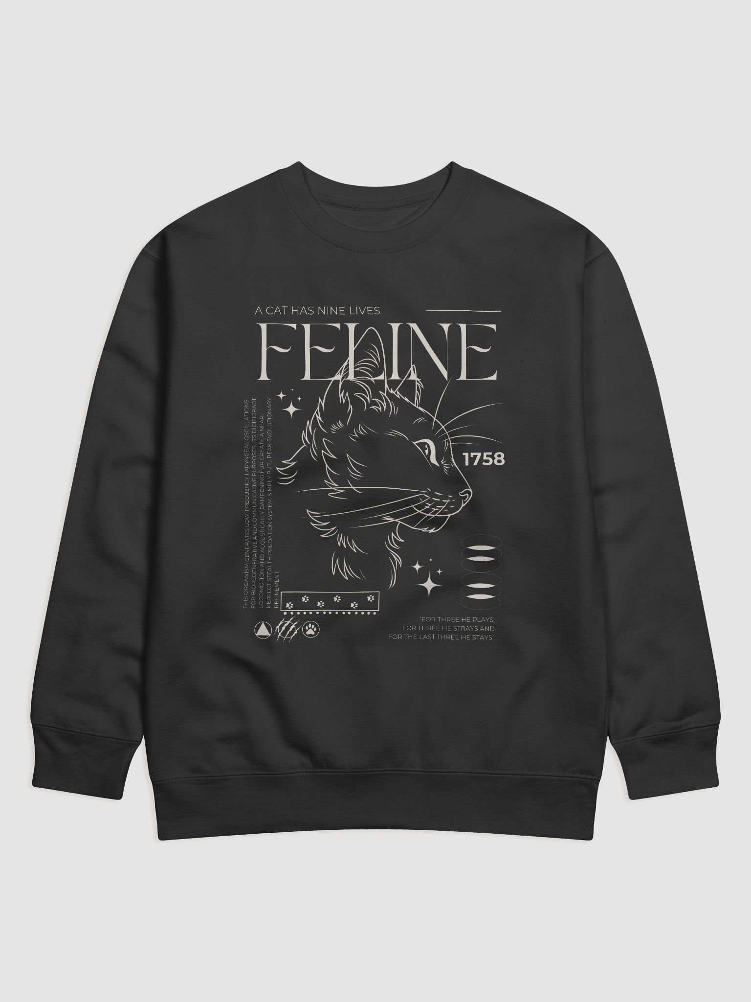 Feline Design Comfortable Sweatshirt product image (1)