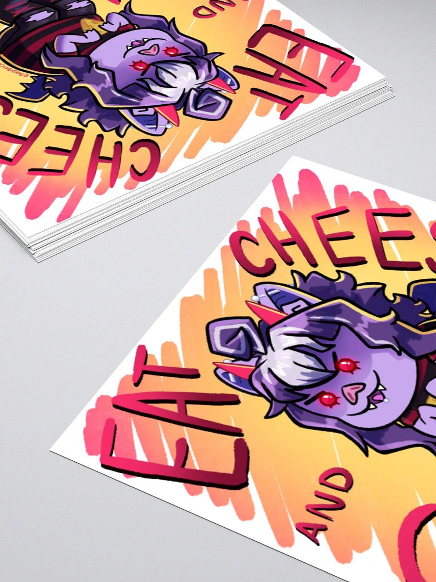 Trash Bat Char - eat cheese and SIN [sticker] product image (4)