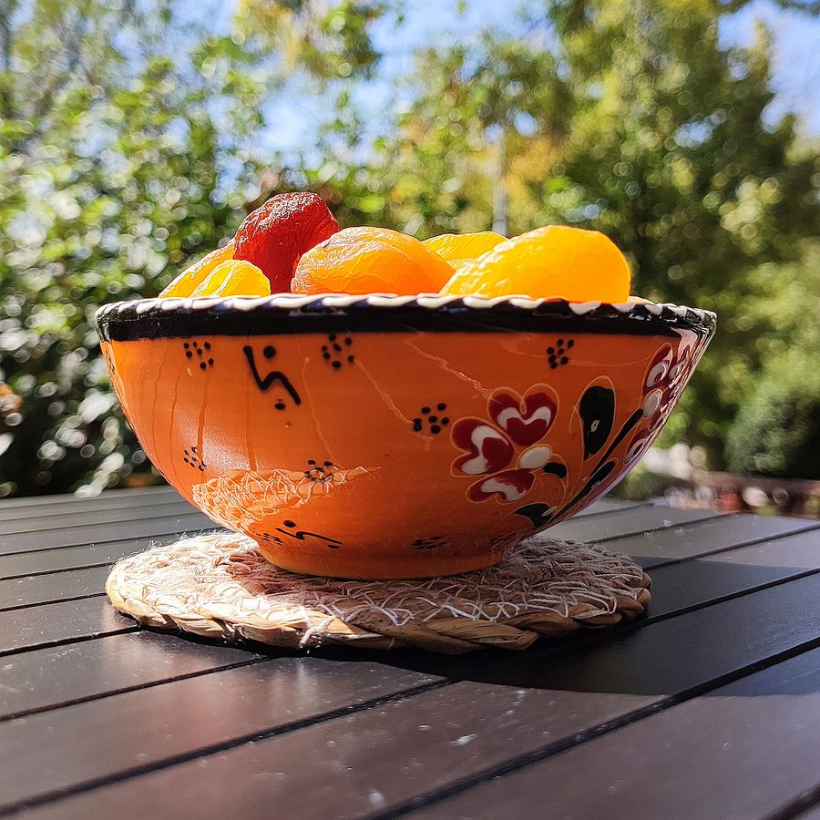 Handcrafted Bowl, Ceramic 4.7"/12 cm (Yellow) – Unique Turkish Pottery for Home Decor — handmade pottery, handmade ceramic, home decor, handmade gift product image (5)
