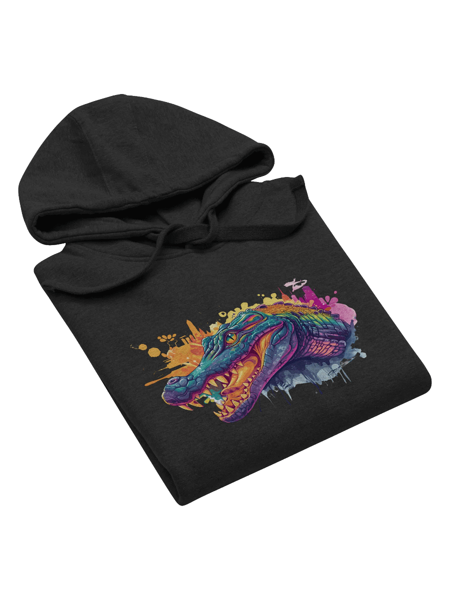 Vibrant Alligator Graffiti Head Unisex Hoodie product image (52)