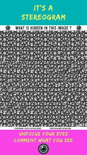 Can you see the hidden 3D scene ?
#opticalillusion #art #quiz #stereogram #challenge