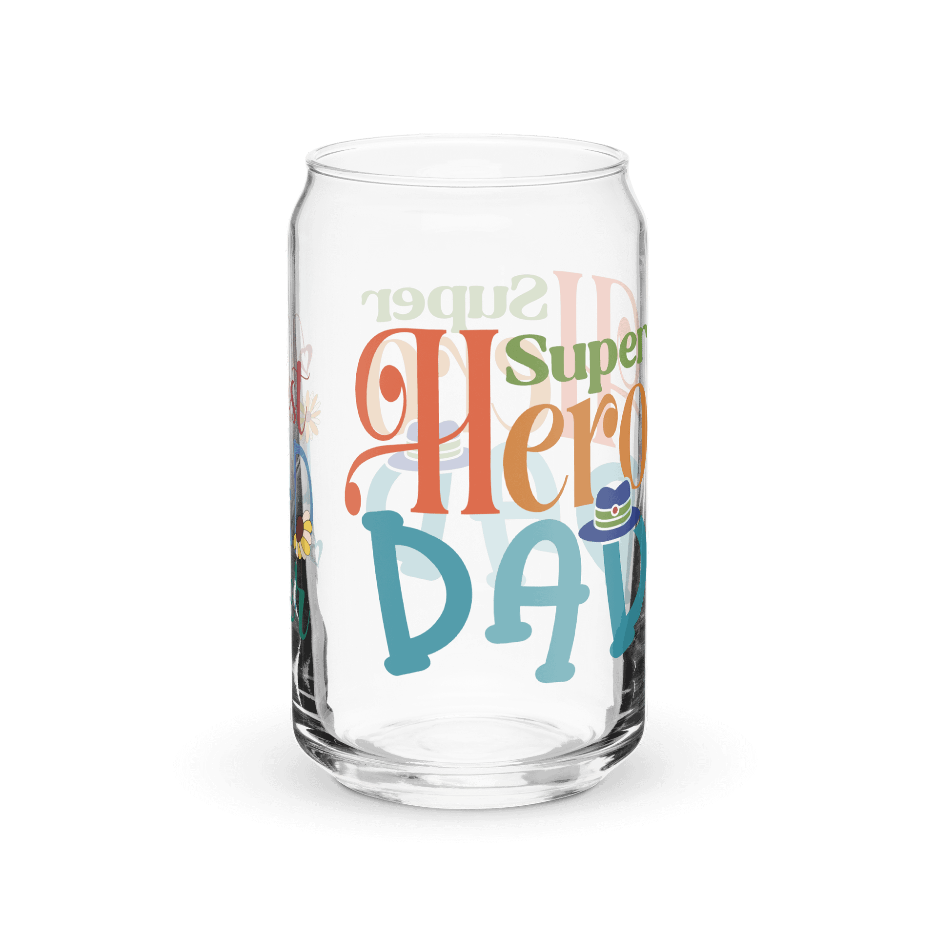 Super Hero Dad Best Dad Ever Can Glass Set product image (4)