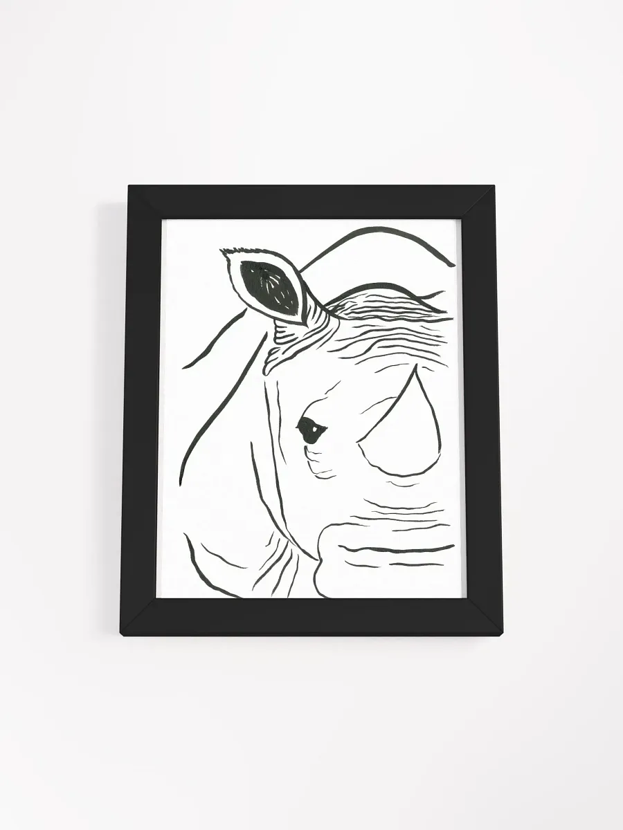 Face Of A Rhino Framed Print product image (1)