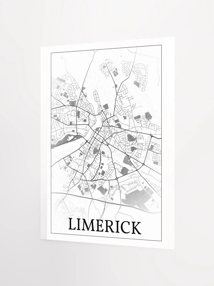 Limerick, Éire, city map print product image (10)