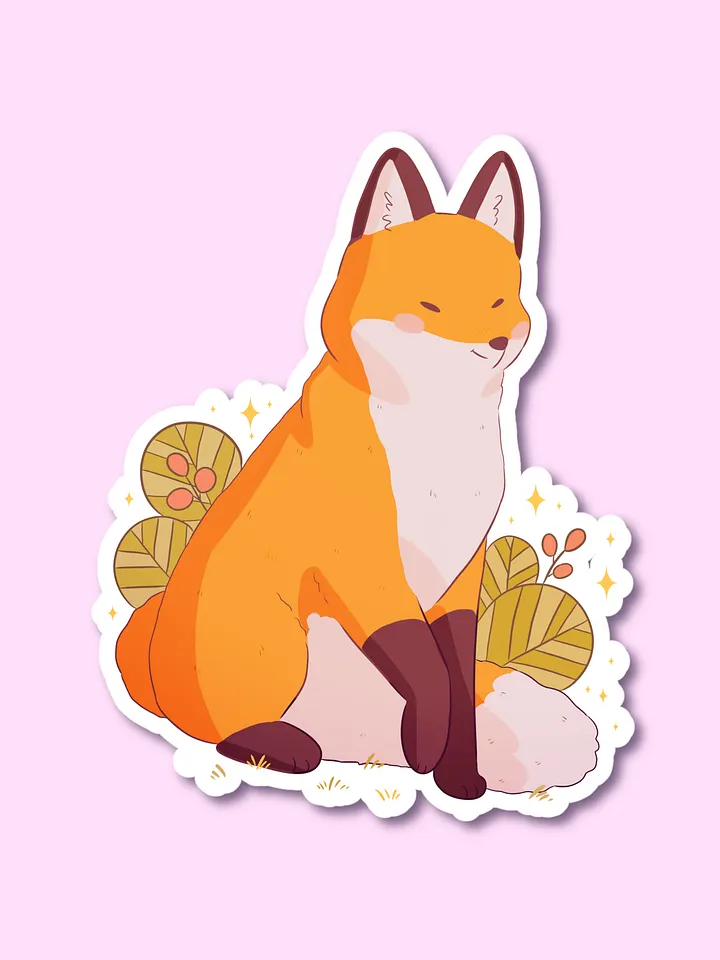 Red Fox Vinyl Sticker product image (1)
