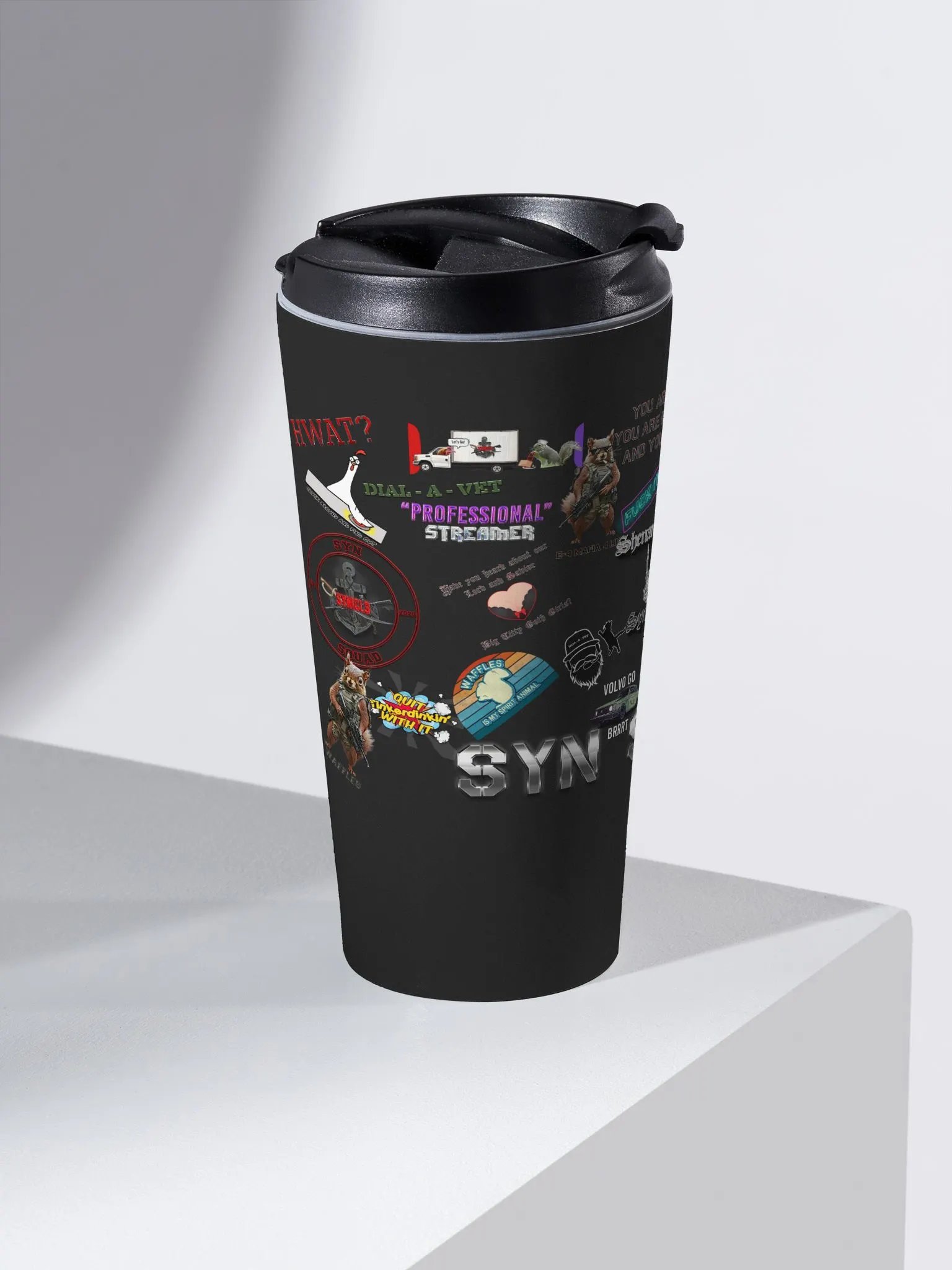 Sticker Bombed Travel Mug product image (2)