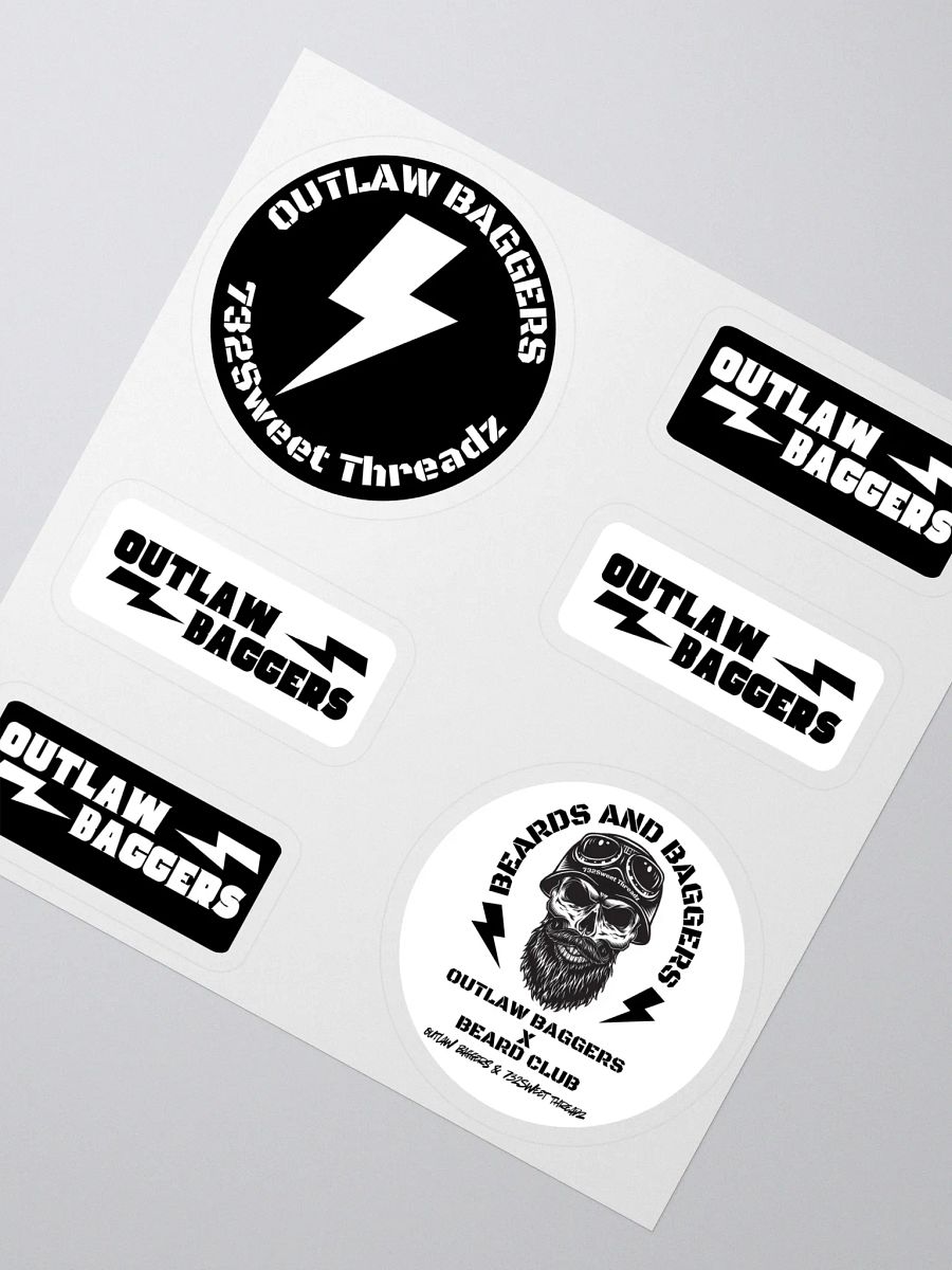 Outlaw Baggers X 732Sweet Threadz Collab Sticker Pack product image (2)