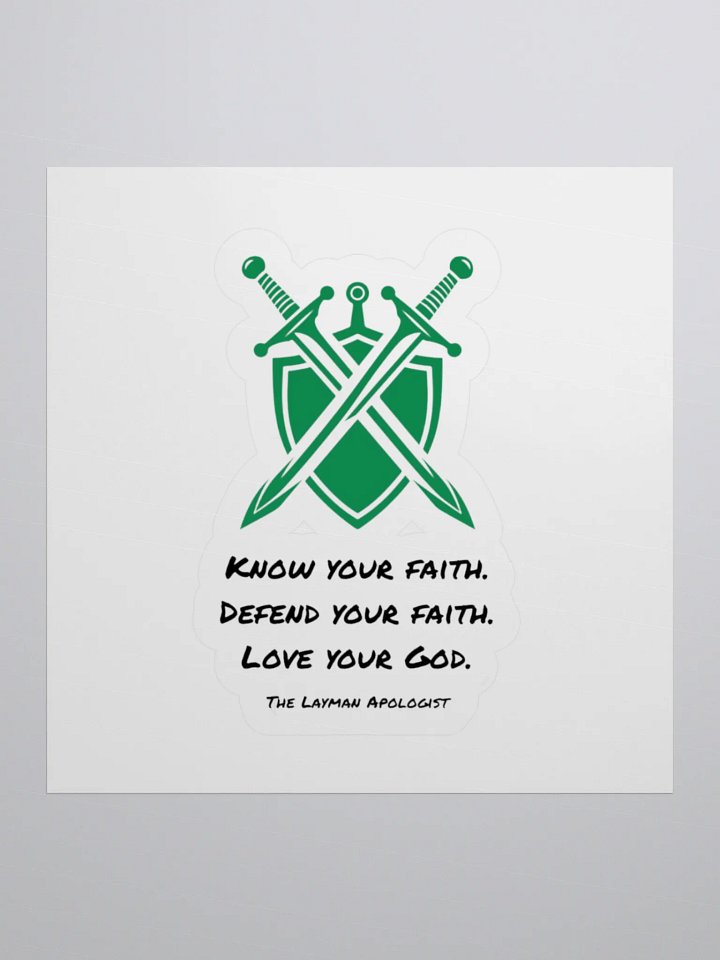 Know Your Faith Sticker product image (2)