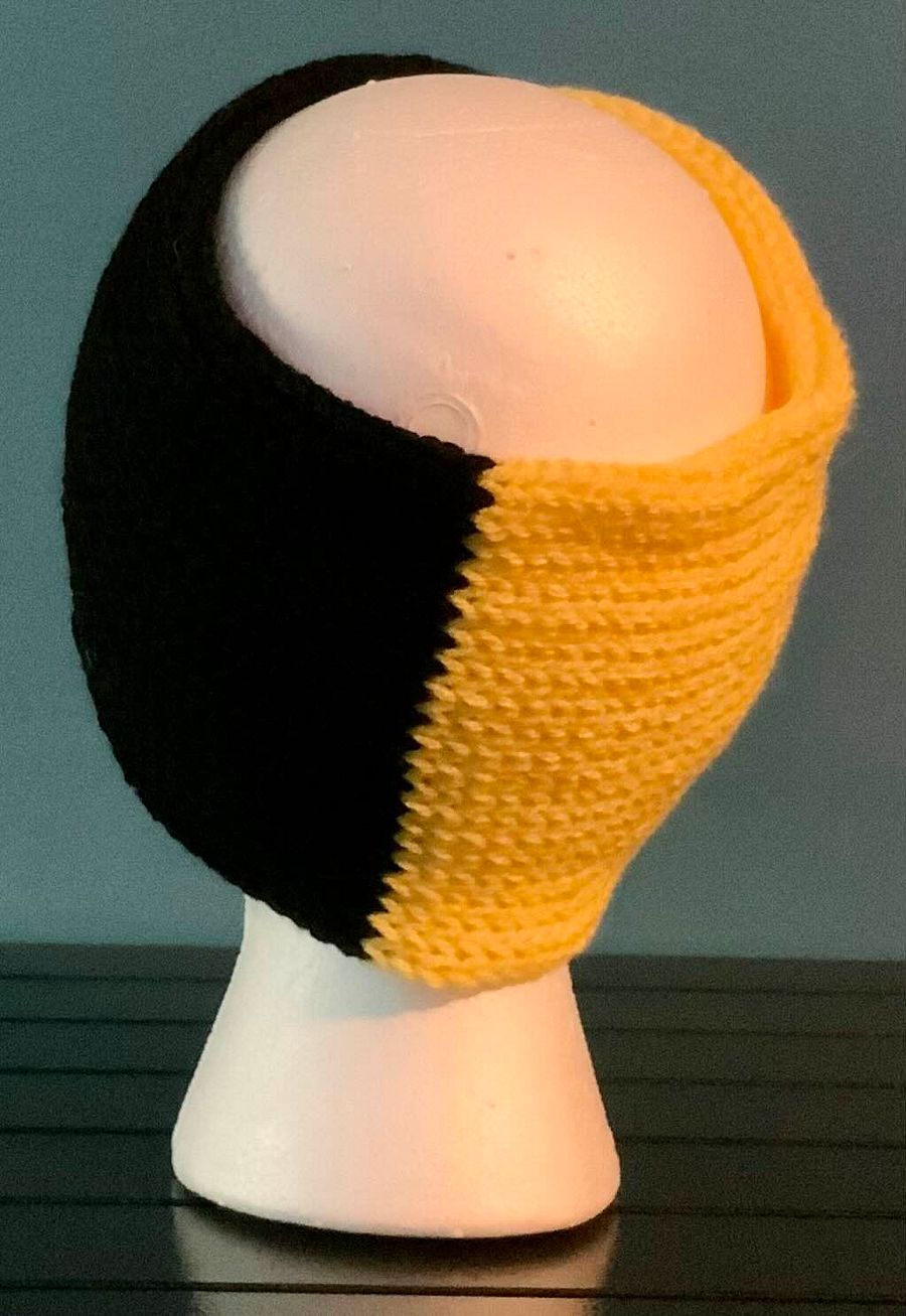 Black and Yellow Ear Warmers Regular Width product image (3)